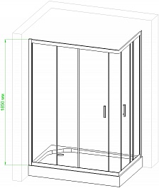 Royal Bath Душевой уголок RB 1120HPD-T-BL 120х100х185 – фотография-5